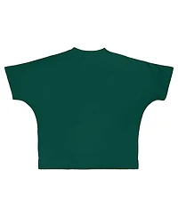 Pressbox Women's Green Miami Hurricanes Flannigan Oversized T-Shirt