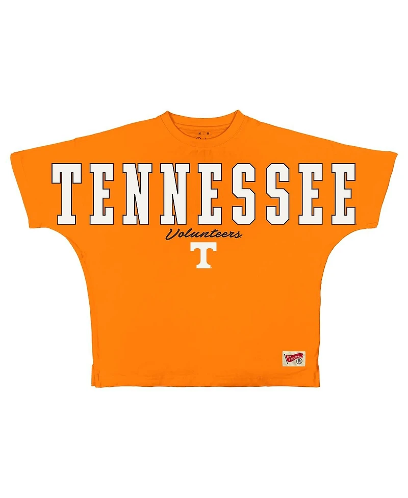 Pressbox Women's Tennessee Orange Volunteers Flannigan Oversized T-Shirt