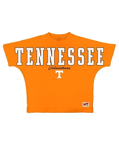 Pressbox Women's Tennessee Orange Volunteers Flannigan Oversized T-Shirt