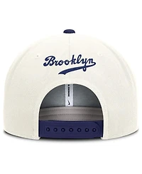 Nike Men's Cream/Royal Brooklyn Dodgers Cooperstown Pro Dri-fit Snapback Hat