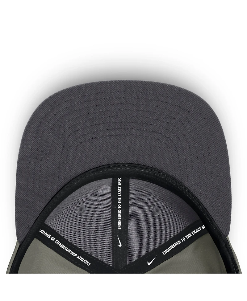 Nike Men's Olive New York Yankees Pro Dri-fit Snapback Hat