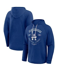 Fanatics Men's Royal Los Angeles Dodgers Raglan Hooded Long Sleeve T-Shirt