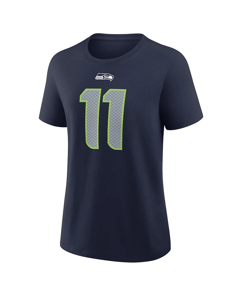 Nike Women's Jaxon Smith-Njigba Navy Seattle Seahawks Player Name Number T-Shirt