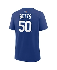 Nike Women's Mookie Betts Royal Los Angeles Dodgers Name Number T-Shirt