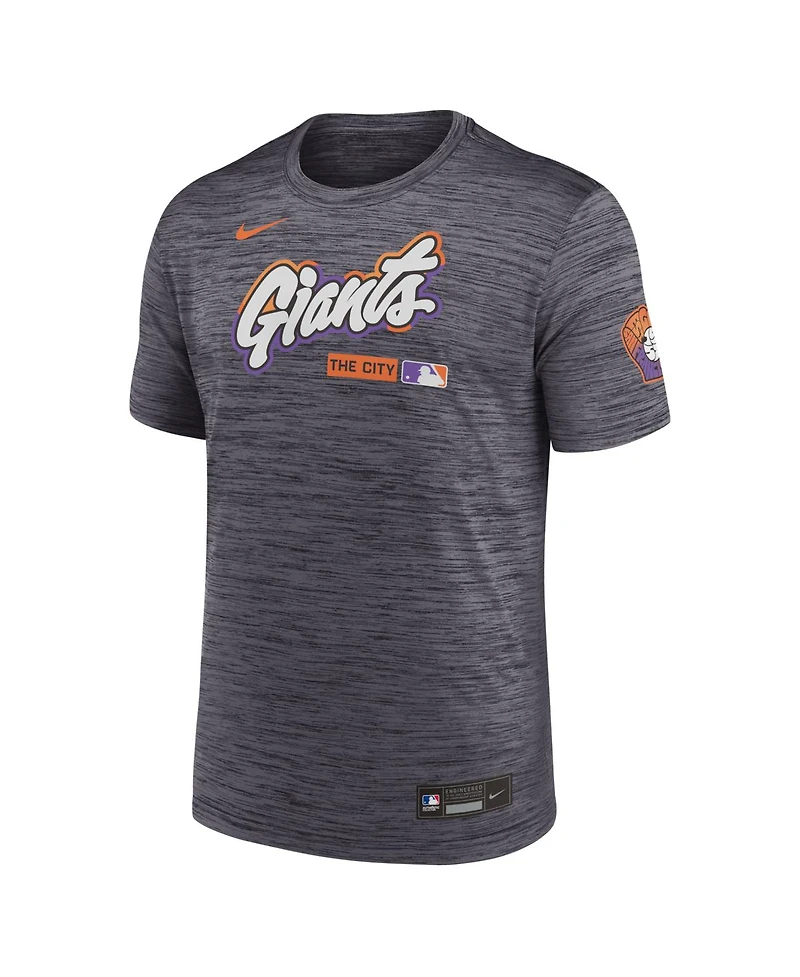 Nike Men's Black San Francisco Giants Authentic Collection City Connect Velocity Dri-fit T-Shirt
