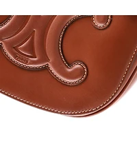 Pre-Owned Celine Cuir Triomphe Folco Bag Leather