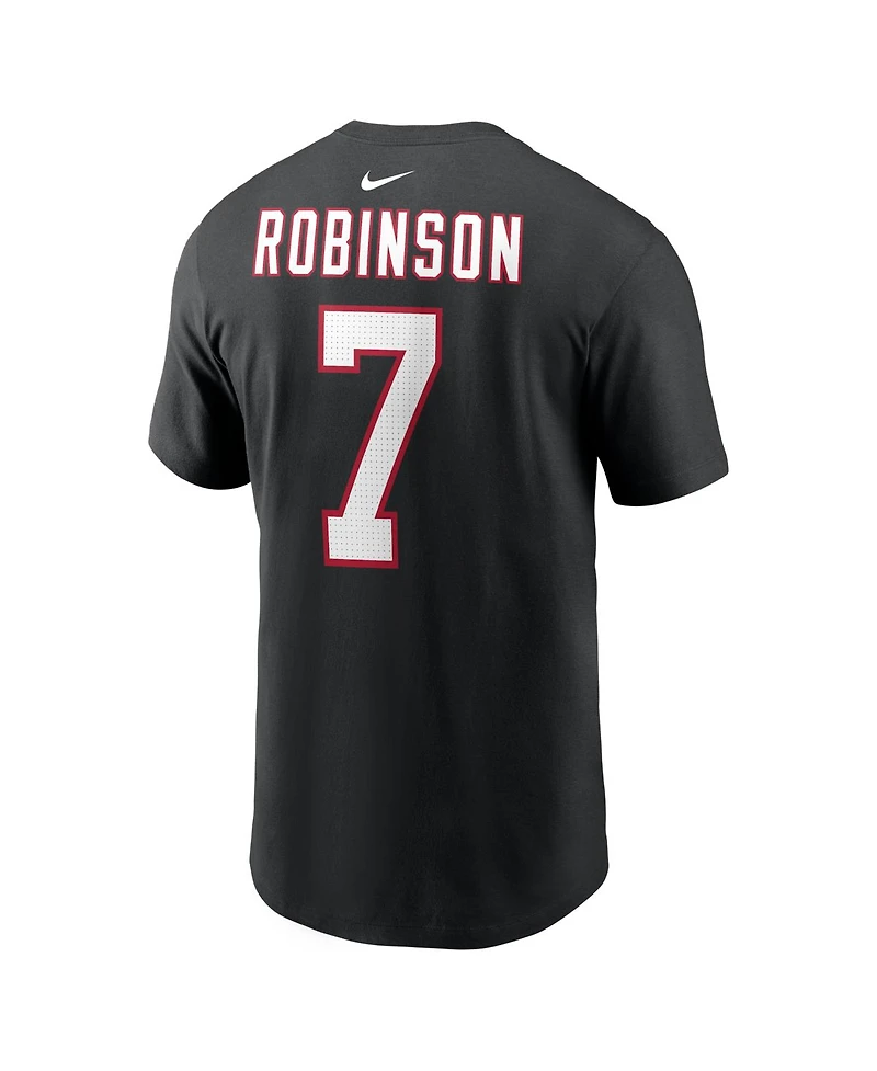 Nike Men's Bijan Robinson Black Atlanta Falcons Name Number T-Shirt