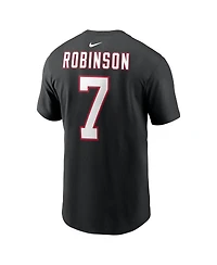 Nike Men's Bijan Robinson Black Atlanta Falcons Name Number T-Shirt