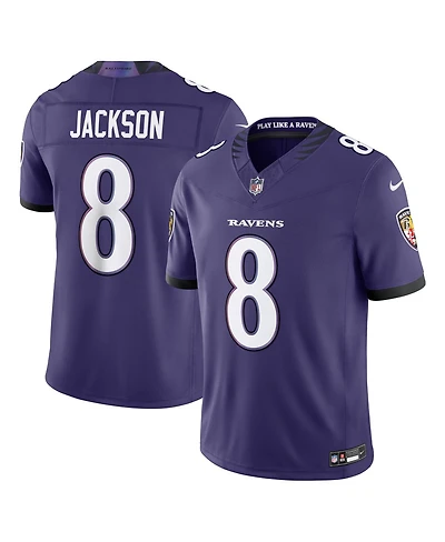 Nike Men's Lamar Jackson Purple Baltimore Ravens Vapor F.u.s.e. Sewn Down Limited Jersey