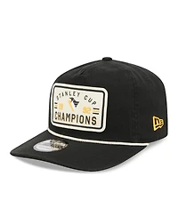 New Era Men's Black Pittsburgh Penguins Throwback Stanley Cup Champions Side Patch 19TWENTY Adjustable Hat