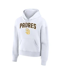 Fanatics Women's White San Diego Padres Lockup Legacy Fleece Hoodie