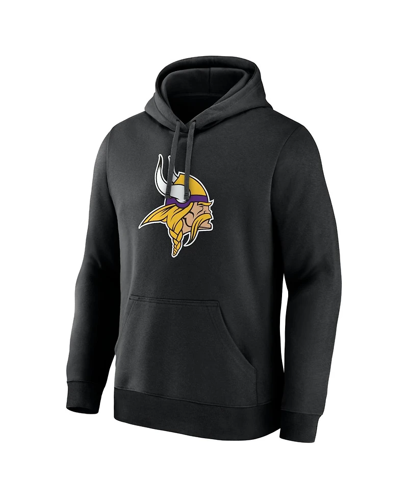 Logo Athletic Men's Black Minnesota Vikings Primary Hoodie