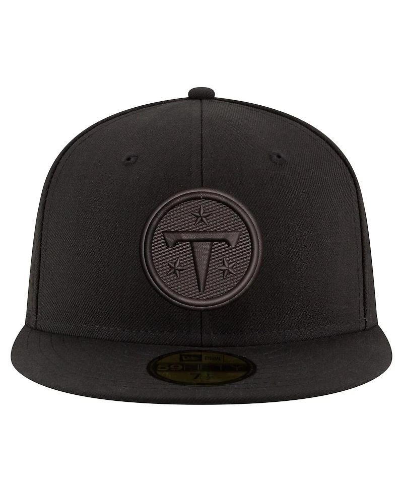 New Era Men's Black Tennessee Titans on 59FIFTY Fitted Hat
