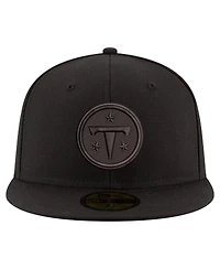 New Era Men's Black Tennessee Titans on 59FIFTY Fitted Hat