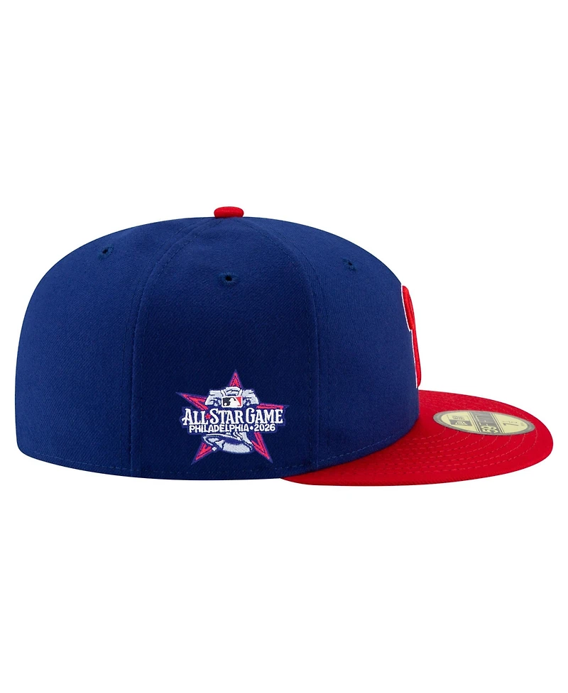 New Era Men's Royal/Red Philadelphia Phillies 2026 All-Star Game Authentic Collection Side Patch 59FIFTY Fitted Hat