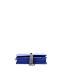 Pre-Owned Saint Laurent Classic Monogram Tassel Chain Wallet Leather