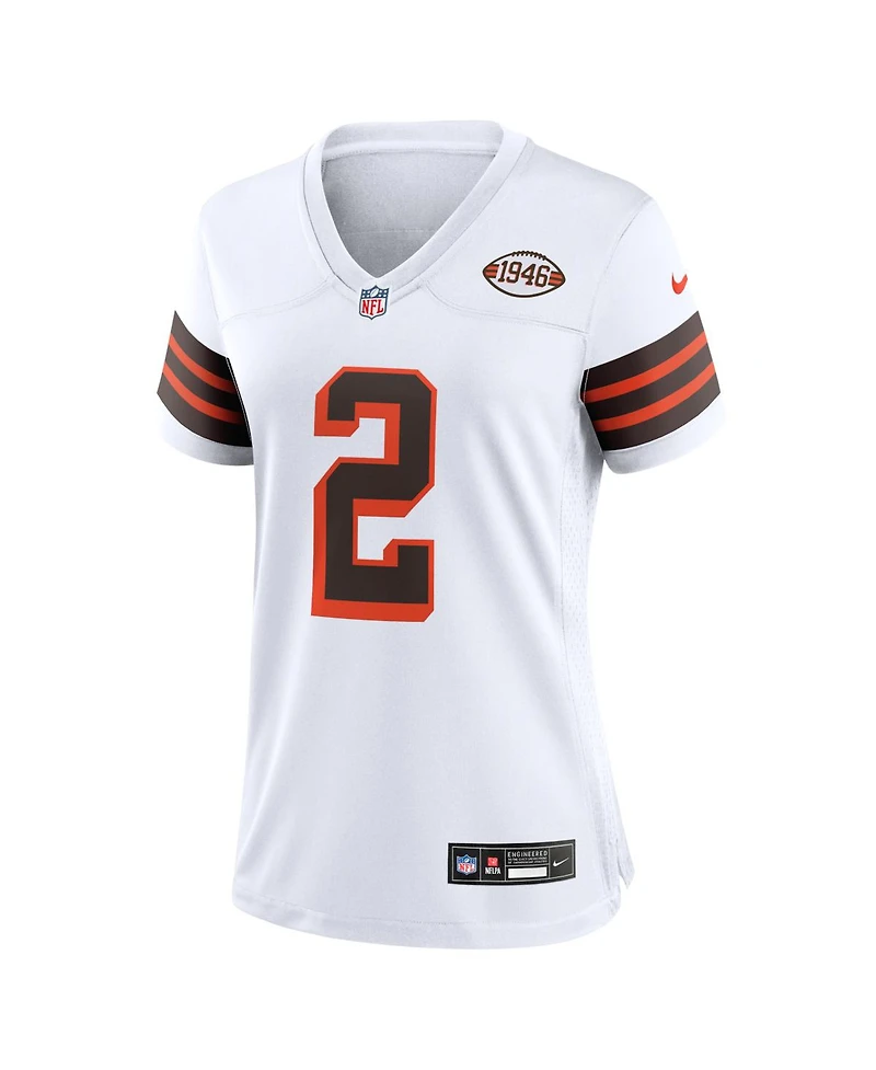 Nike Women's Shedeur Sanders White Cleveland Browns Alternate Game Jersey