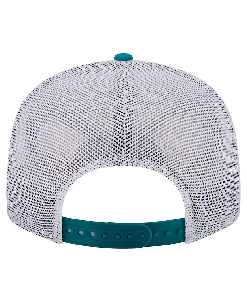 New Era Men's Teal Jacksonville Jaguars Core Team 9FIFTY Trucker Snapback Hat