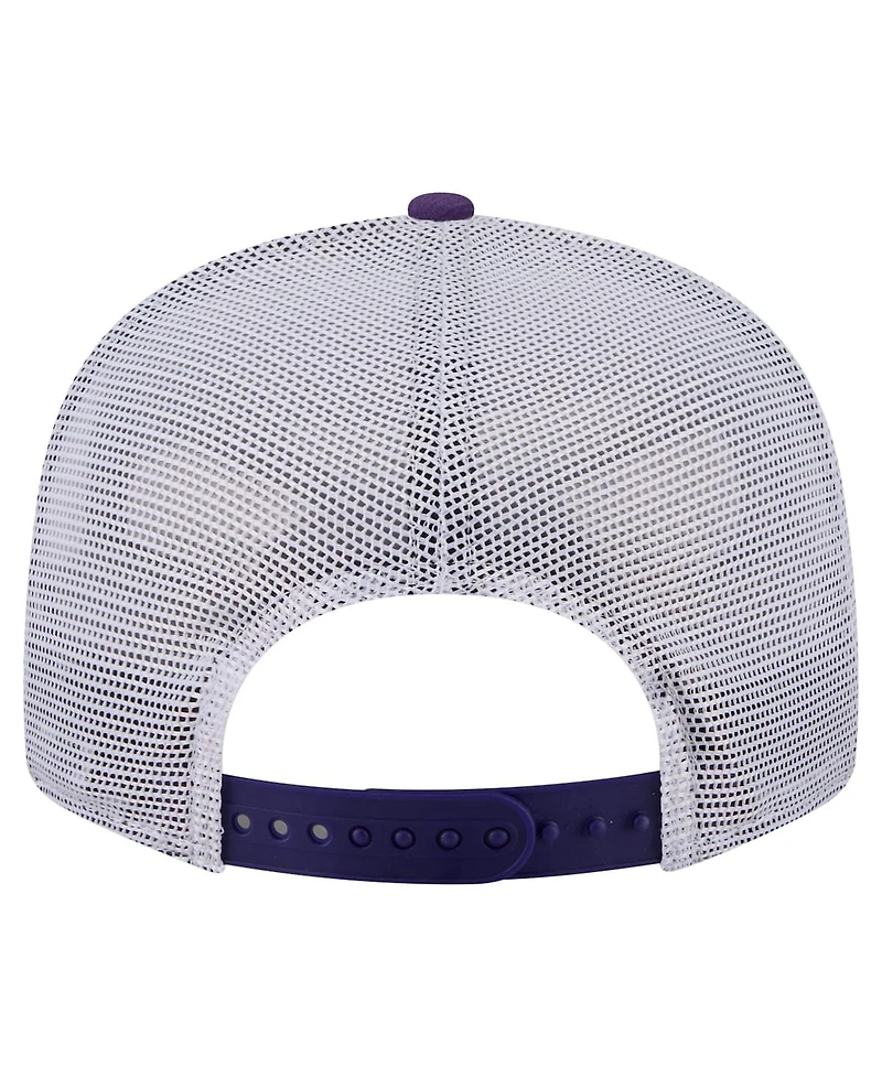 New Era Men's Purple Minnesota Vikings Core Team 9FIFTY Trucker Snapback Hat