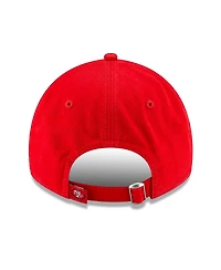 New Era Men's Scarlet San Francisco 49ers 80th Anniversary Throwback Side Patch 9TWENTY Adjustable Hat