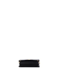 Pre-Owned Prada Chain Wallet Crossbody Saffiano Leather