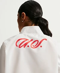 Nike Women's White Usmnt 2026 Anthem Dri-fit Full-Zip Jacket