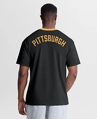 Nike Men's Black Pittsburgh Pirates Cooperstown Collection Ringer T-Shirt