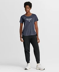 Nike Women's Heather Navy New York Yankees Arched Tri-Blend T-Shirt