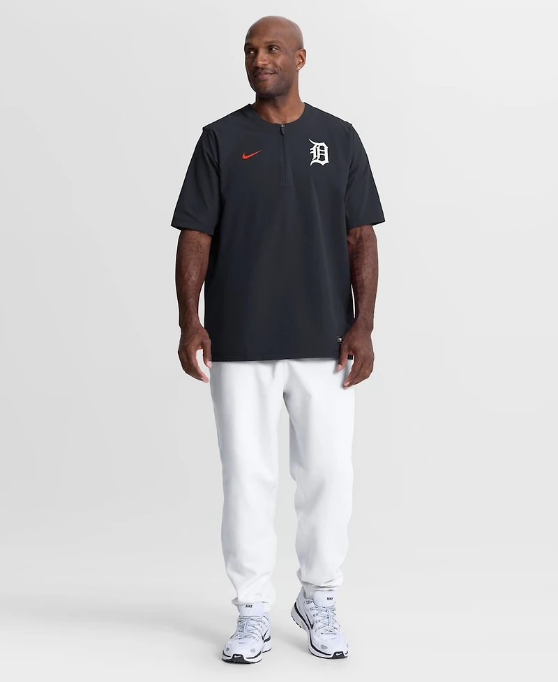 Nike Men's Navy Detroit Tigers Authentic Collection Dri-fit Quarter-Zip Windshirt