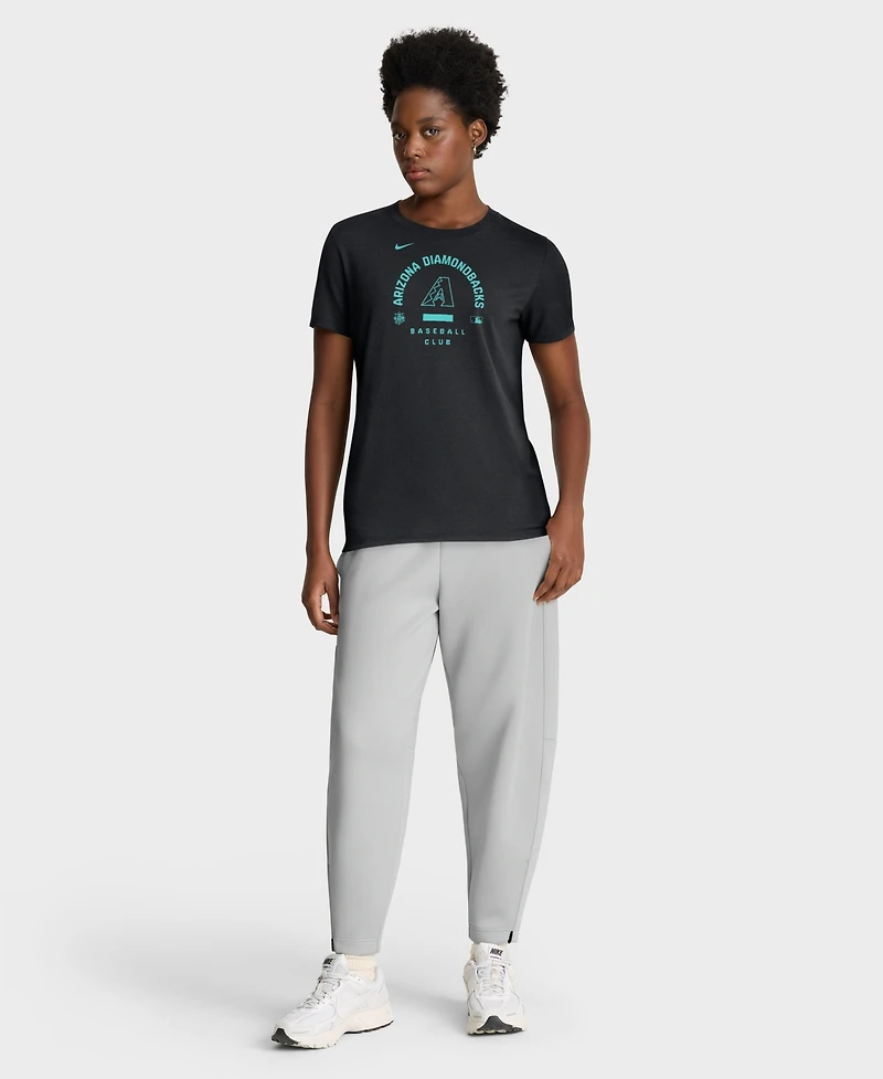 Nike Women's Black Arizona Diamondbacks Authentic Collection Early Work Tri-Blend Dri-fit T-Shirt