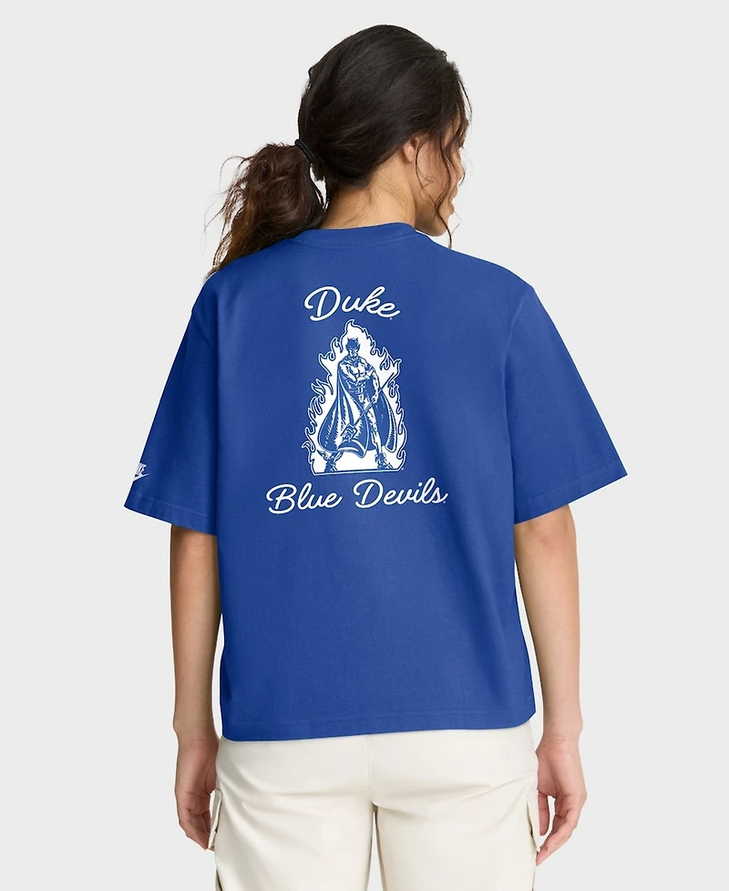 Nike Women's Royal Duke Blue Devils Legacy Pocket Boxy T-Shirt