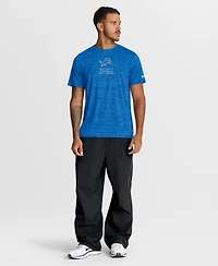 Nike Men's Blue Detroit Lions Velocity Ball Carrier Dri-fit T-Shirt