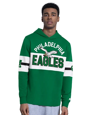 Starter Men's Kelly Green Philadelphia Eagles Fullback Jersey Hoodie