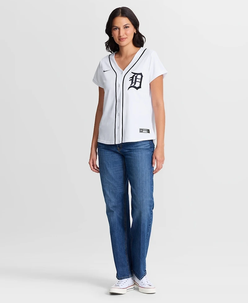Nike Women's Justin Verlander White Detroit Tigers Home Replica Jersey