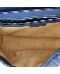 Pre-Owned Gucci Small Gg Marmont Flap Bag Mixed Matelasse Leather