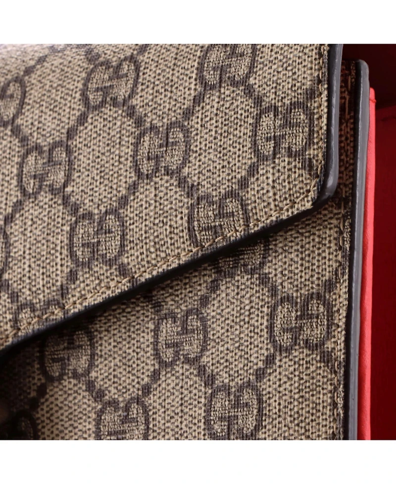 Pre-Owned Gucci Small Dionysus Chain Wallet Gg Coated Canvas