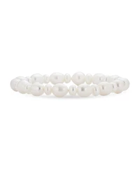 Bling Jewelry Elegant Stackable Freshwater Cultured Baroque Pearl Stretch Bracelet