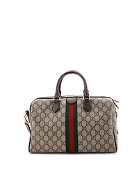 Pre-Owned Gucci Ophidia Convertible Boston Bag Gg Coated Canvas