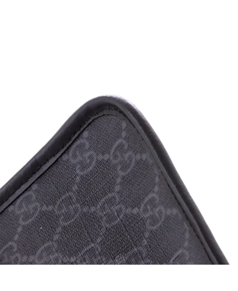 Pre-Owned Gucci Web Flap Belt Bag Gg Coated Canvas