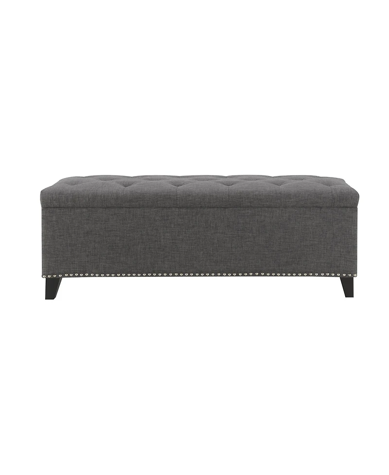 flynama 47.5" Linen Storage Ottoman, 500 lbs