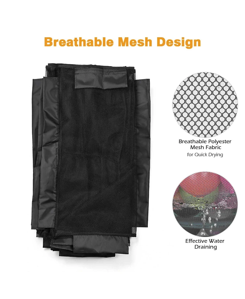 Yescom Replacement Mesh Cover for 274 Gallon Rolling Mesh Pool Cart 12 Wheels