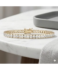 Simona Elegant 4.5mm Channel-Set Cz Bracelet