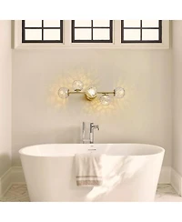 Midola Bathroom Vanity Light Fixtures: Modern Bath 5 Lights Brushed Golden Brass Wall Sconce