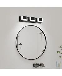 Busdays 3 Light Modern Vanity Light Up and Down Led Bathroom Wall Light Fixture Over Mirror 6000K