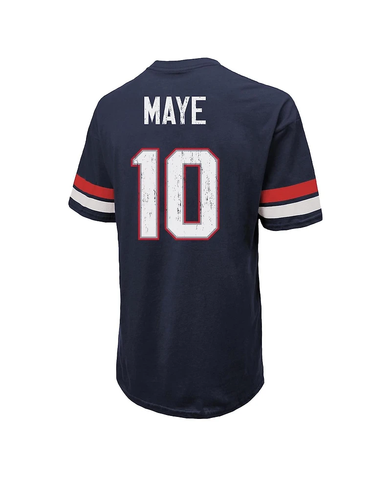Majestic Threads Men's Drake Maye Navy New England Patriots Oversized T-Shirt
