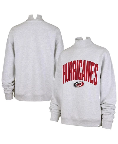 '47 Brand Women's Heather Gray Carolina Hurricanes Subtle Muse Sweatshirt