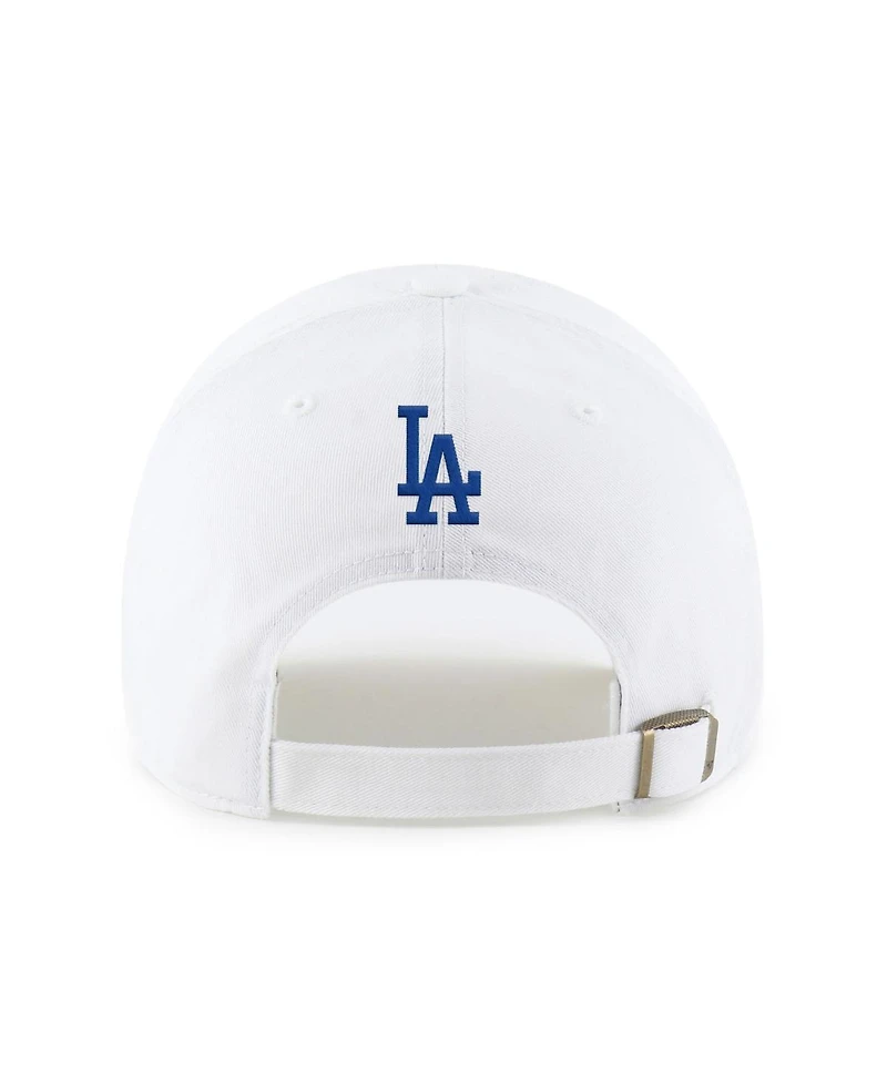 '47 Brand Preschool White Los Angeles Dodgers Ice Cream Helmet Clean Up Adjustable Hat