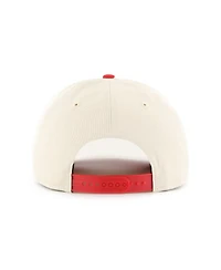 '47 Brand Men's Cream/Red Minnesota Wild Logo 2-Tone Hitch Adjustable Hat