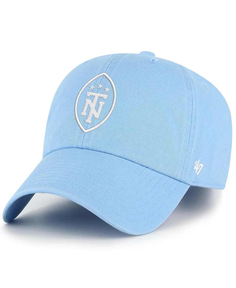 '47 Brand Men's Light Blue Tennessee Titans Secondary Logo Clean Up Adjustable Hat