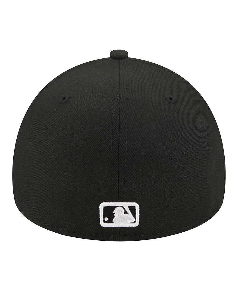 New Era Men's Black Boston Red Sox A-Frame 59FORTY Fitted Hat